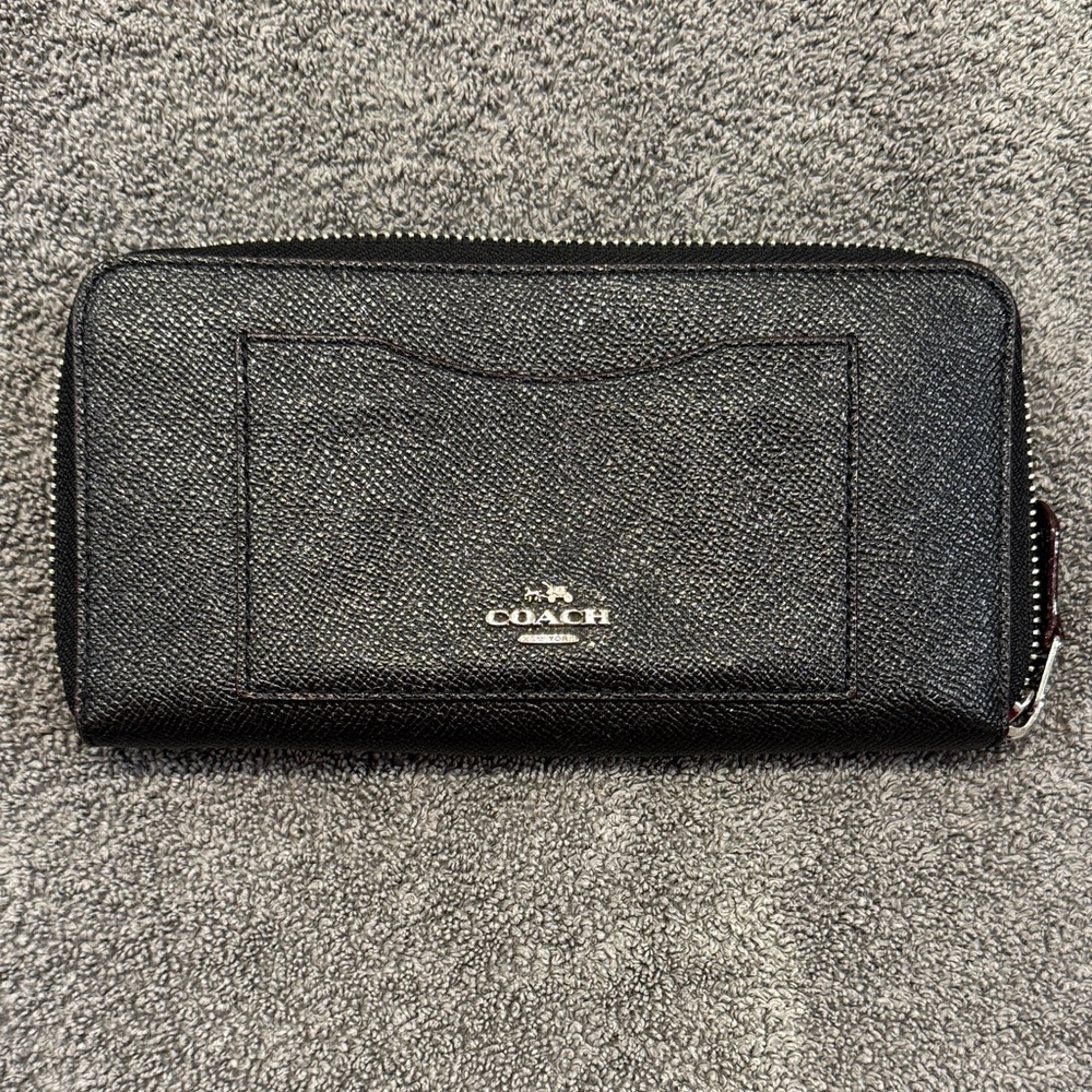 Coach Long Accordian Zip-Around Wallet